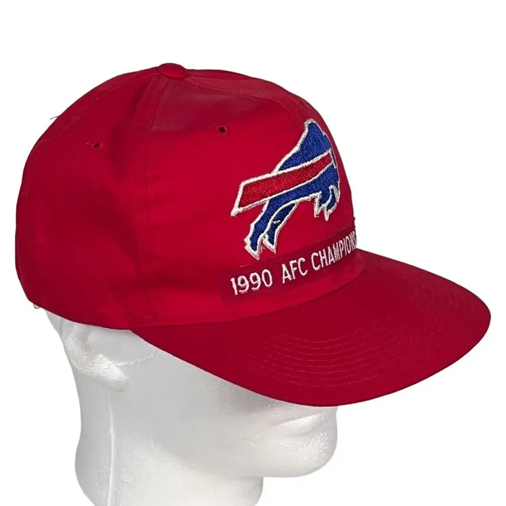 New Era Buffalo Bills 1990 AFC Champions East Vintage Adjustable Snapback EUC